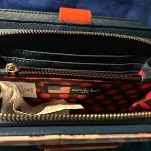 Nicole Lee Navy and Orange Men's Wallet